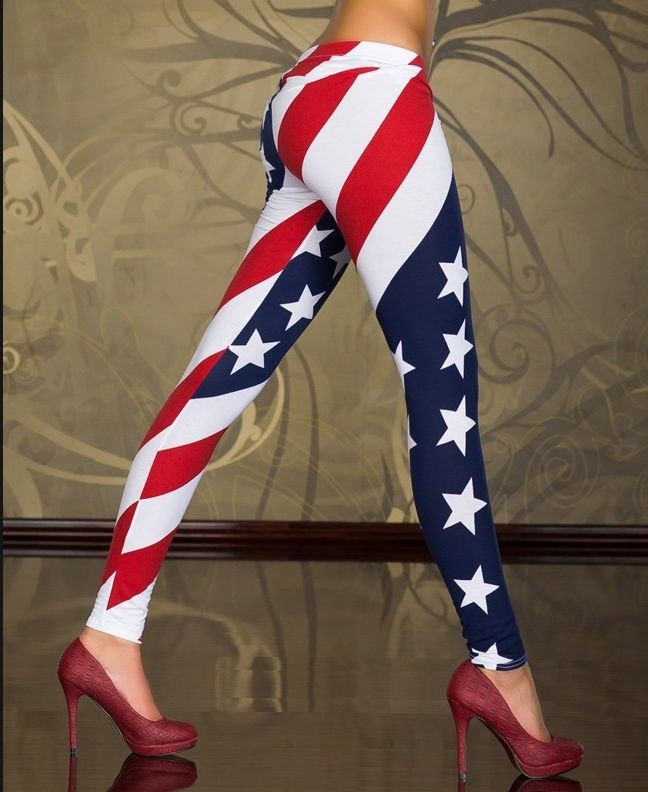 American Flag Leggings